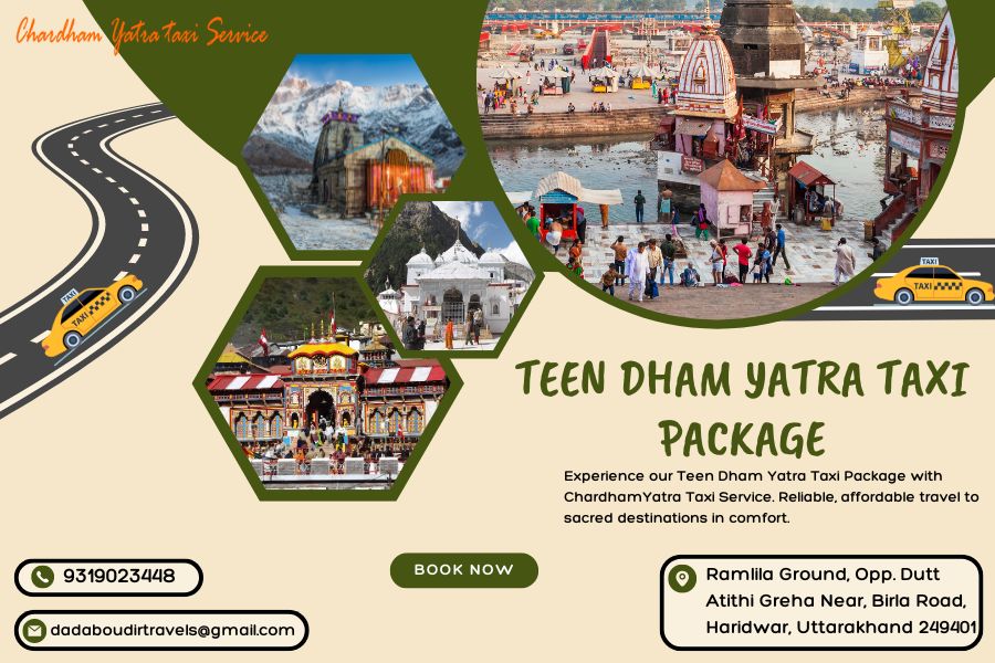 Teen Dham Yatra Taxi Package